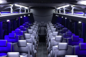 Santa Barbara Charter Bus Interior