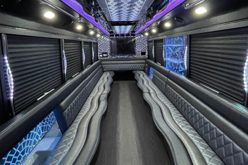Santa Barbara Party Bus Interior
