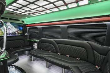 Santa Barbara Sprinter Party Bus Interior