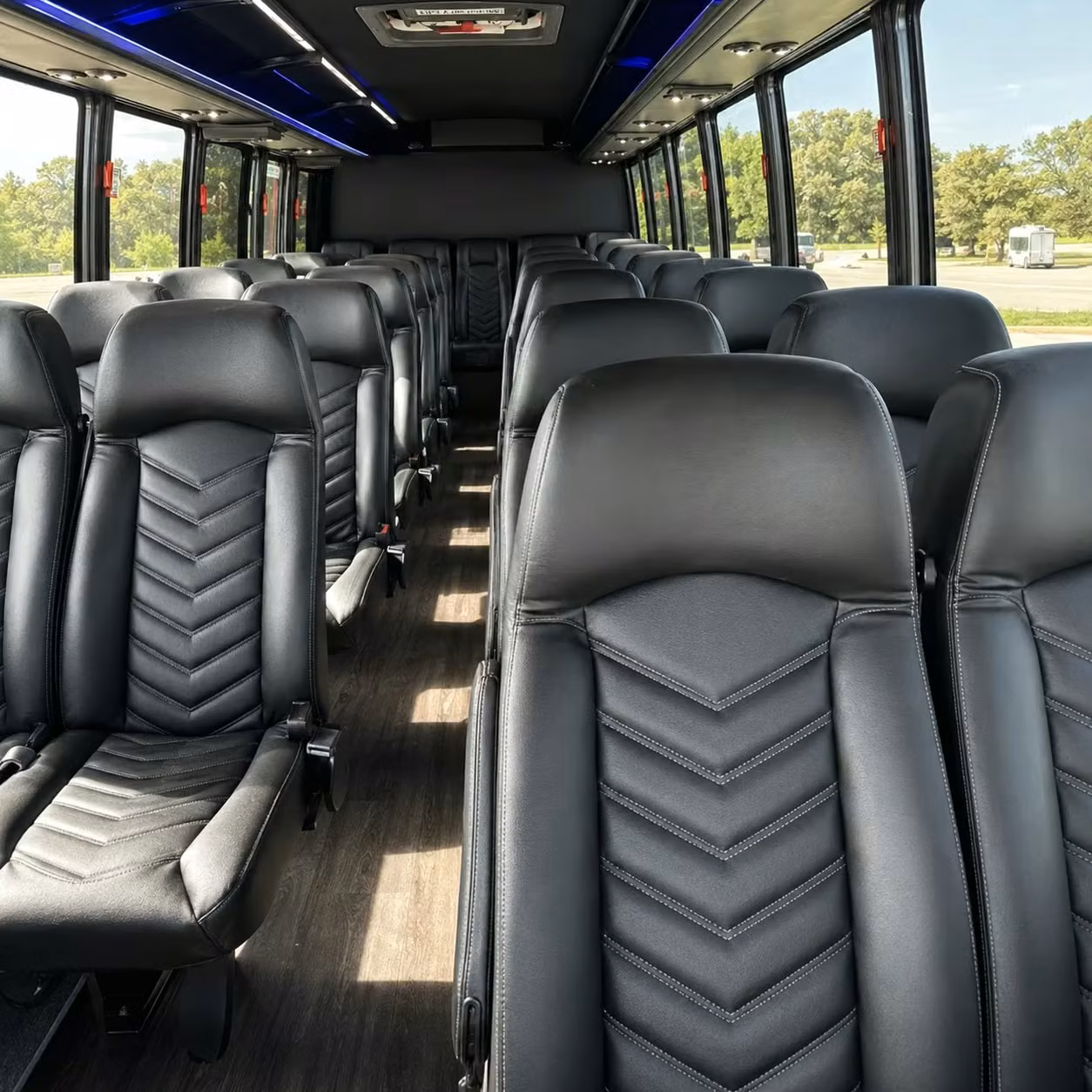 25 passenger minibus interior