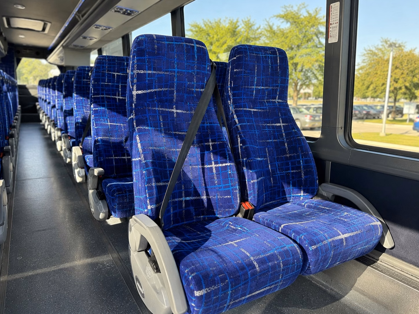santa barbara charter bus interior