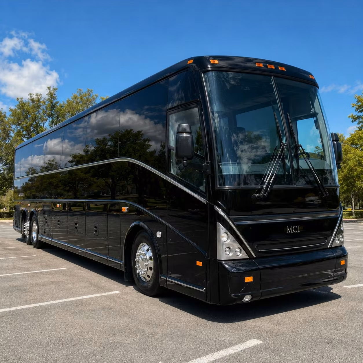 santa barbara charter bus rental exterior
